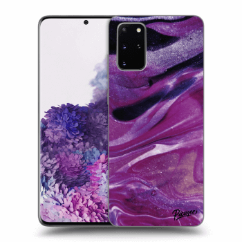 Etui na Samsung Galaxy S20+ G985F - Purple glitter