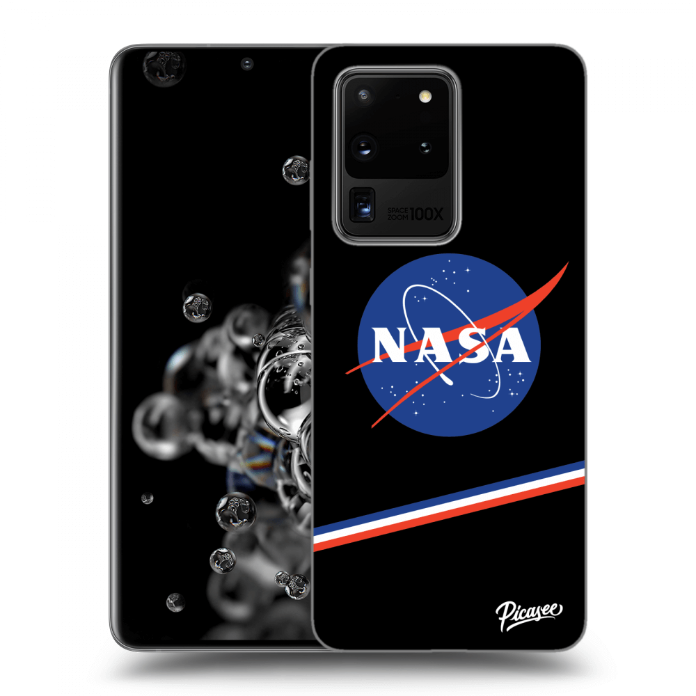Picasee silikonowe czarne etui na Samsung Galaxy S20 Ultra 5G G988F - NASA Original