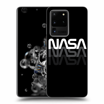 Picasee silikonowe czarne etui na Samsung Galaxy S20 Ultra 5G G988F - NASA Triple