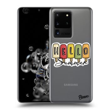 Picasee silikonowe przeźroczyste etui na Samsung Galaxy S20 Ultra 5G G988F - Ice Cream