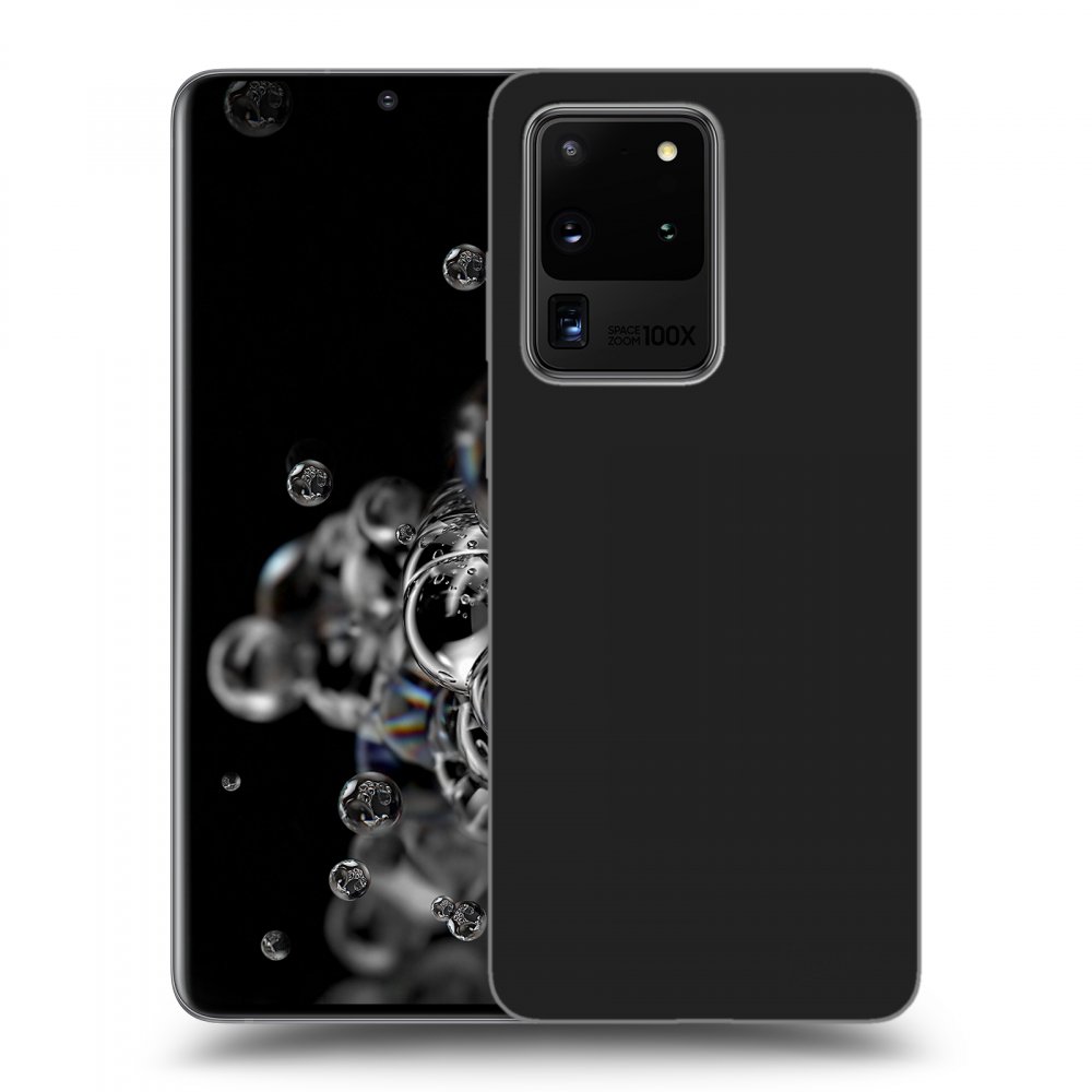 Picasee silikonowe czarne etui na Samsung Galaxy S20 Ultra 5G G988F - Clear
