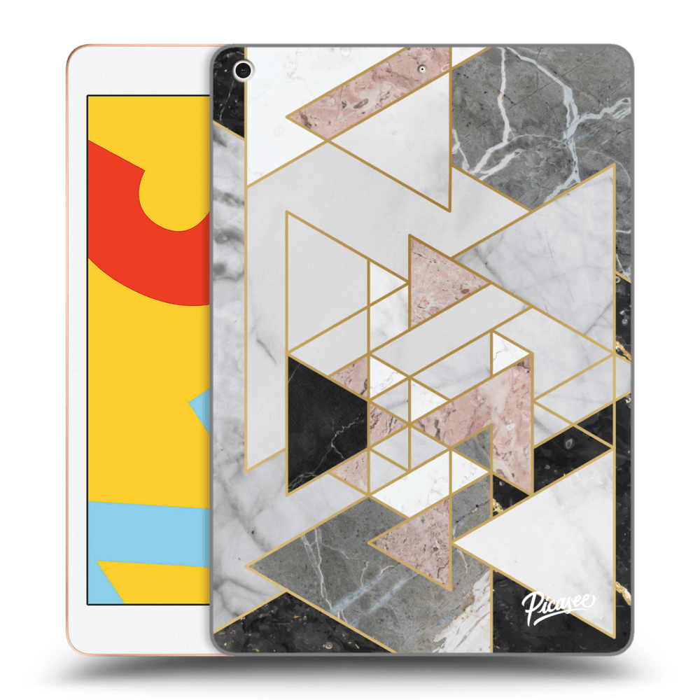 Picasee silikonowe przeźroczyste etui na Apple iPad 10.2" 2019 (7. gen) - Light geometry
