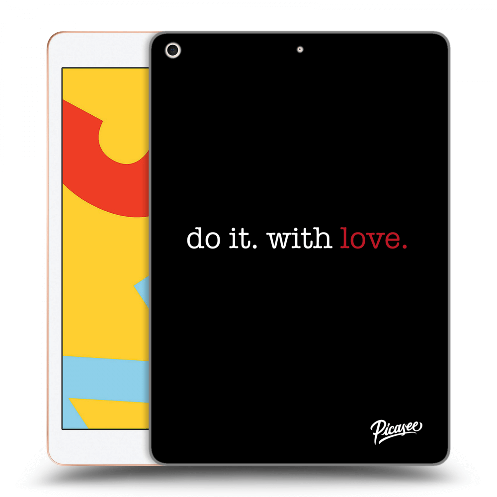 Picasee silikonowe czarne etui na Apple iPad 10.2" 2019 (7. gen) - Do it. With love.