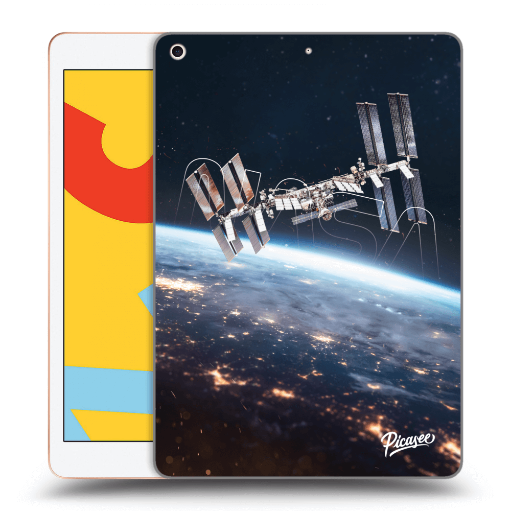 Picasee silikonowe przeźroczyste etui na Apple iPad 10.2" 2019 (7. gen) - Station