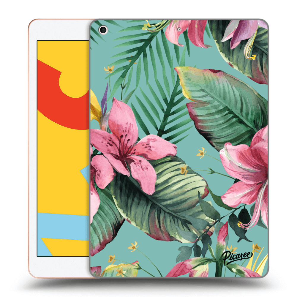 Picasee silikonowe czarne etui na Apple iPad 10.2" 2019 (7. gen) - Hawaii