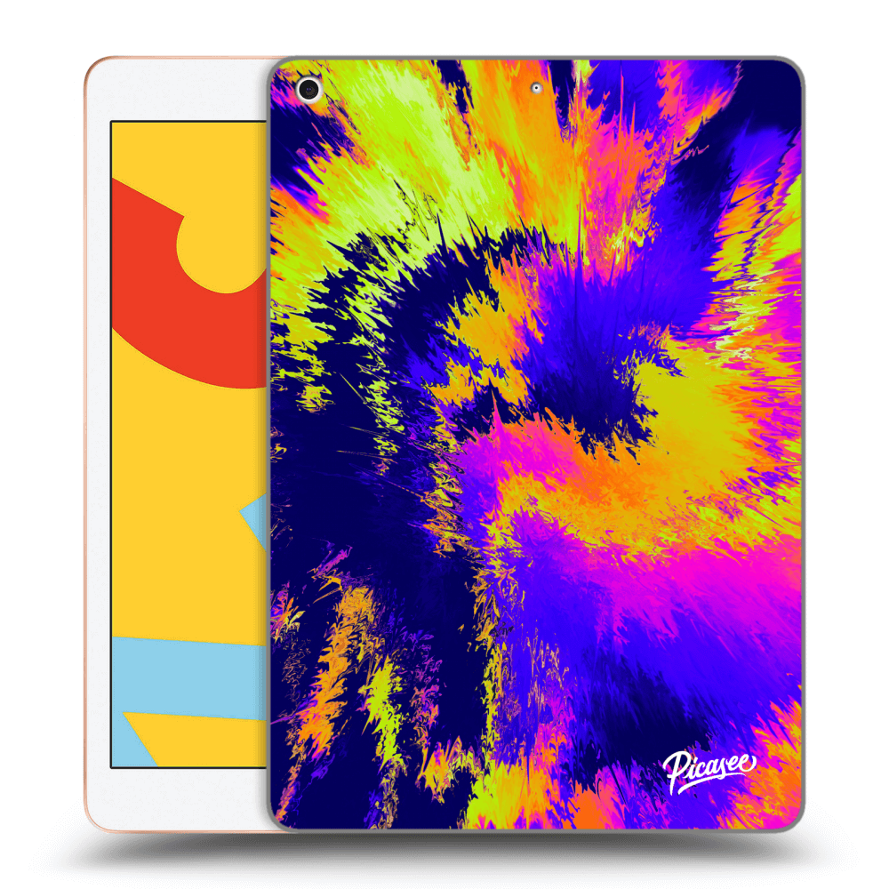 Picasee silikonowe przeźroczyste etui na Apple iPad 10.2" 2019 (7. gen) - Burn