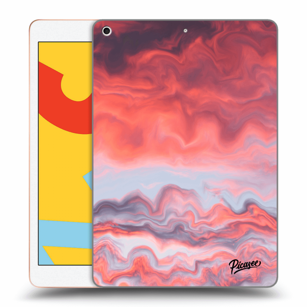 Picasee silikonowe przeźroczyste etui na Apple iPad 10.2" 2019 (7. gen) - Sunset