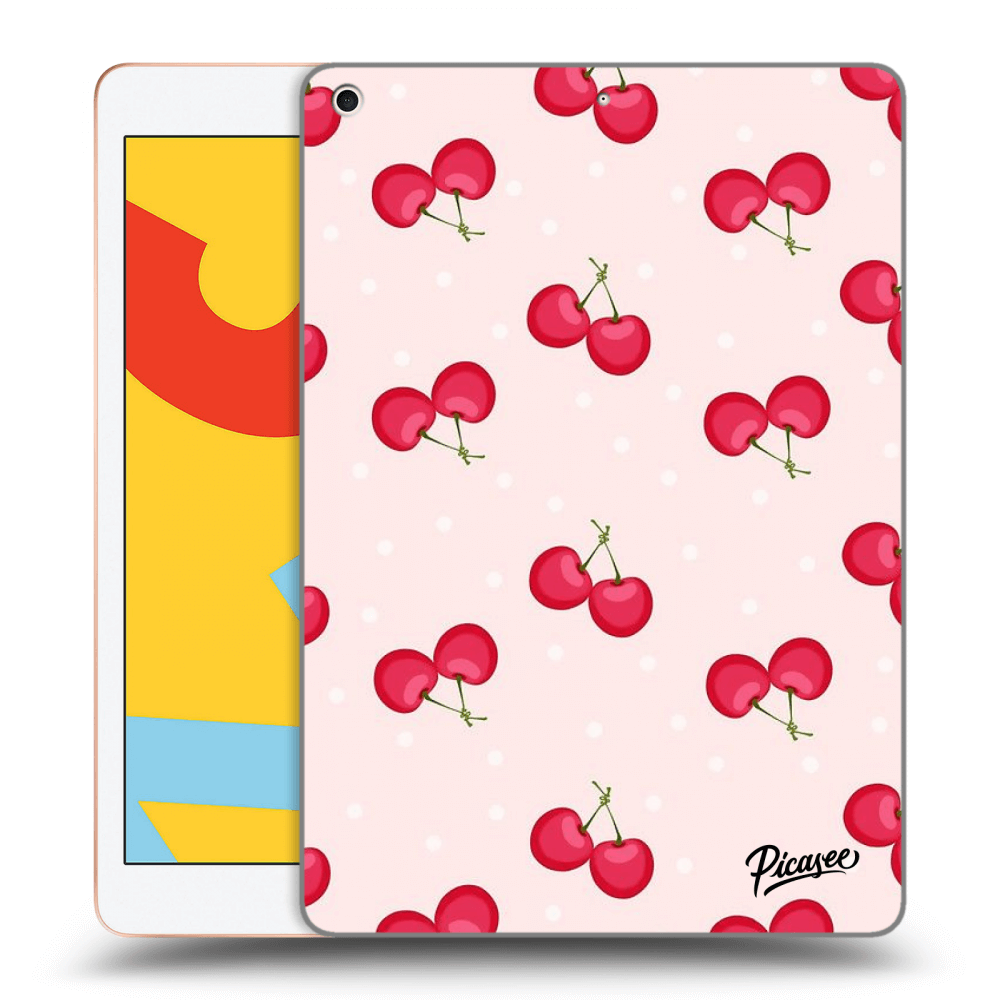 Picasee silikonowe czarne etui na Apple iPad 10.2" 2019 (7. gen) - Cherries