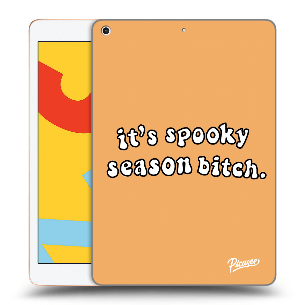 Picasee silikonowe czarne etui na Apple iPad 10.2" 2019 (7. gen) - Spooky season