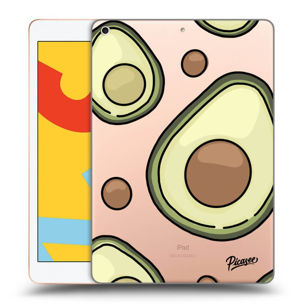 Picasee silikonowe przeźroczyste etui na Apple iPad 10.2" 2019 (7. gen) - Avocado