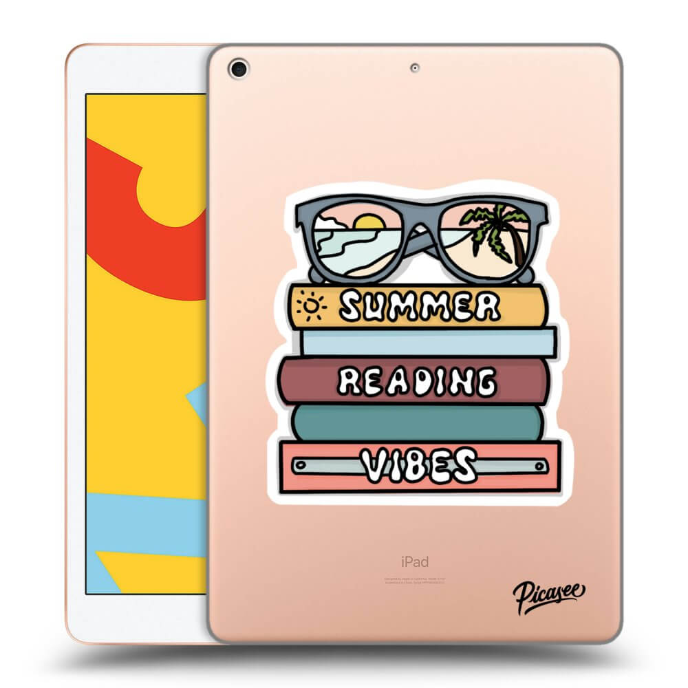 Picasee silikonowe przeźroczyste etui na Apple iPad 10.2" 2019 (7. gen) - Summer reading vibes