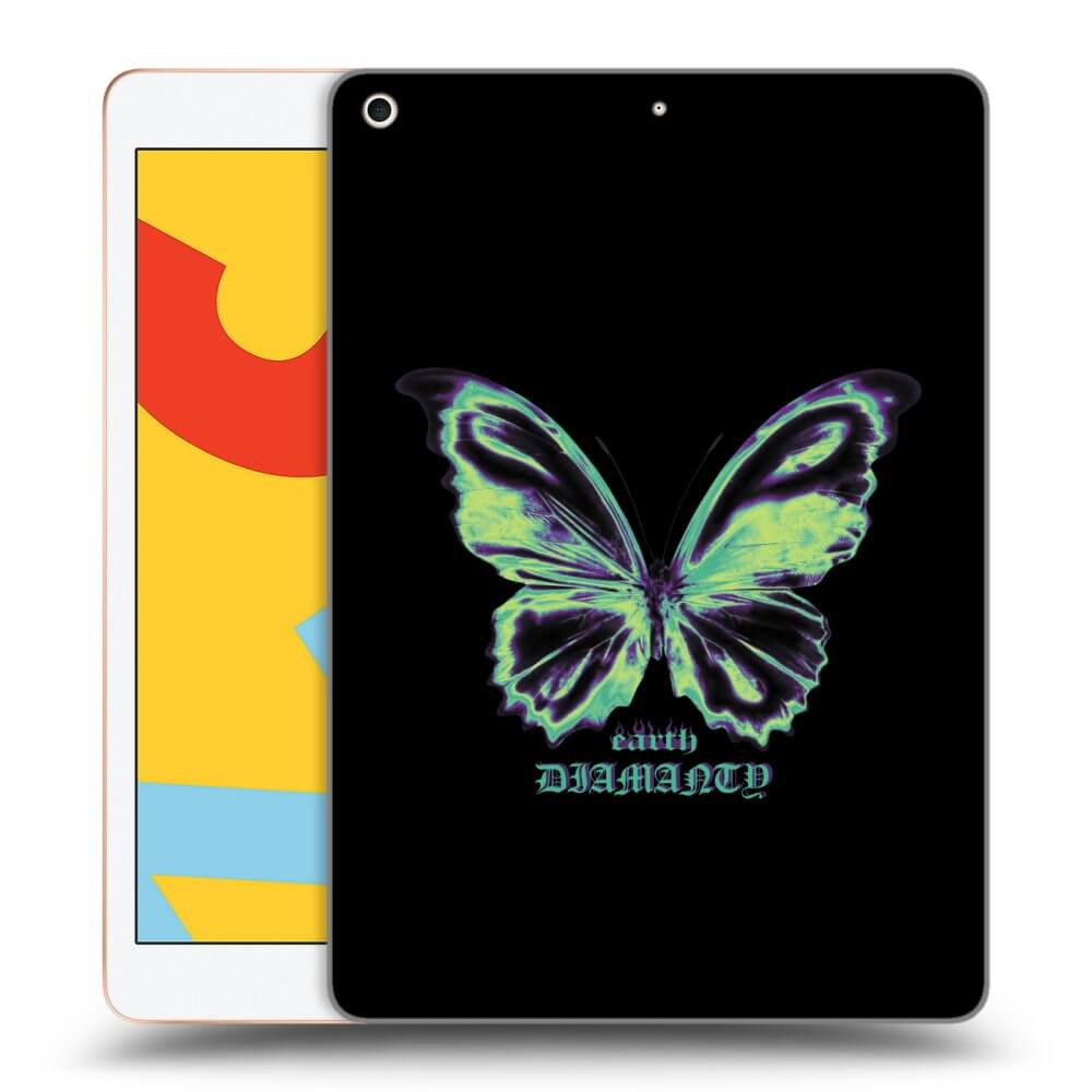 Picasee silikonowe przeźroczyste etui na Apple iPad 10.2" 2019 (7. gen) - Diamanty Blue