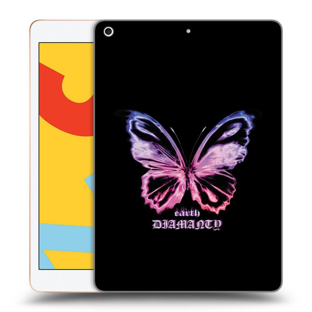 Picasee silikonowe czarne etui na Apple iPad 10.2" 2019 (7. gen) - Diamanty Purple