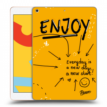 Picasee silikonowe przeźroczyste etui na Apple iPad 10.2" 2019 (7. gen) - Enjoy