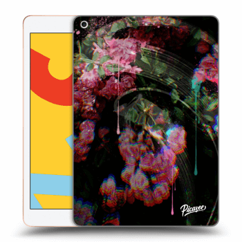 Picasee silikonowe przeźroczyste etui na Apple iPad 10.2" 2019 (7. gen) - Rosebush limited