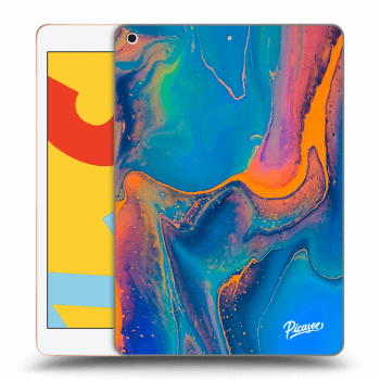 Picasee silikonowe przeźroczyste etui na Apple iPad 10.2" 2019 (7. gen) - Rainbow
