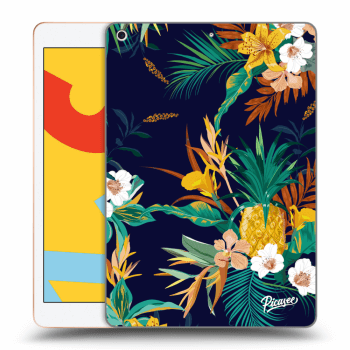 Picasee silikonowe przeźroczyste etui na Apple iPad 10.2" 2019 (7. gen) - Pineapple Color
