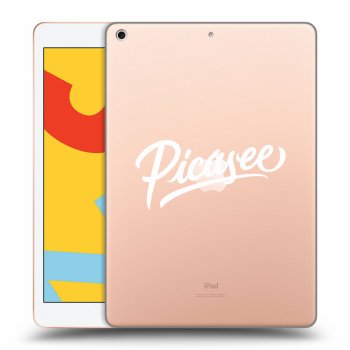 Picasee silikonowe przeźroczyste etui na Apple iPad 10.2" 2019 (7. gen) - Picasee - White