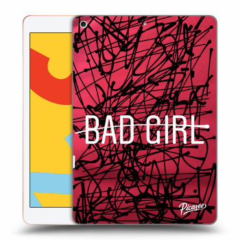 Picasee silikonowe czarne etui na Apple iPad 10.2" 2019 (7. gen) - Bad girl