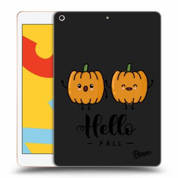 Picasee silikonowe czarne etui na Apple iPad 10.2" 2019 (7. gen) - Hallo Fall