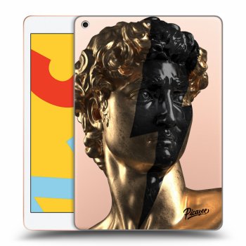Picasee silikonowe przeźroczyste etui na Apple iPad 10.2" 2019 (7. gen) - Wildfire - Gold