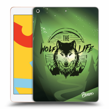 Picasee silikonowe przeźroczyste etui na Apple iPad 10.2" 2019 (7. gen) - Wolf life