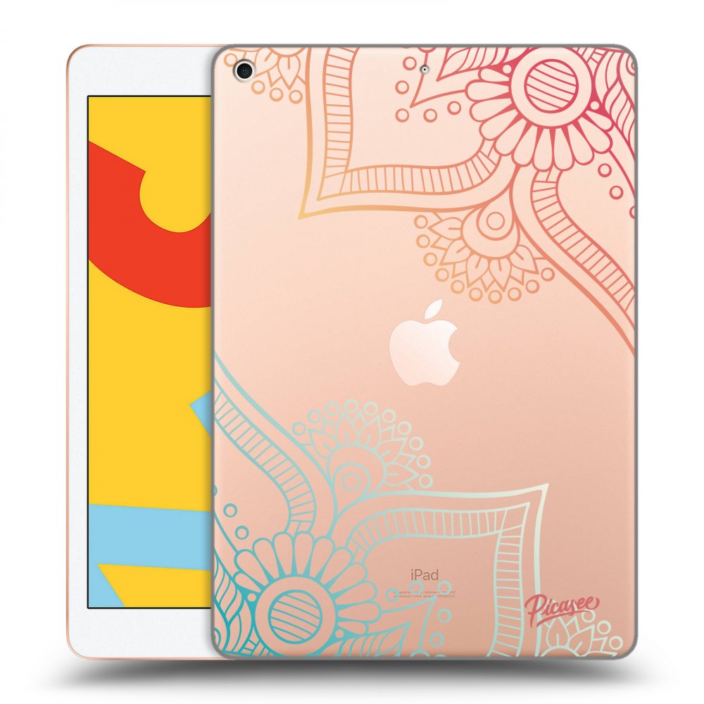 Picasee silikonowe przeźroczyste etui na Apple iPad 10.2" 2019 (7. gen) - Flowers pattern