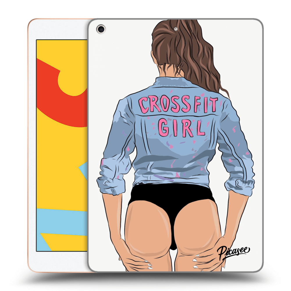 Picasee silikonowe czarne etui na Apple iPad 10.2" 2019 (7. gen) - Crossfit girl - nickynellow
