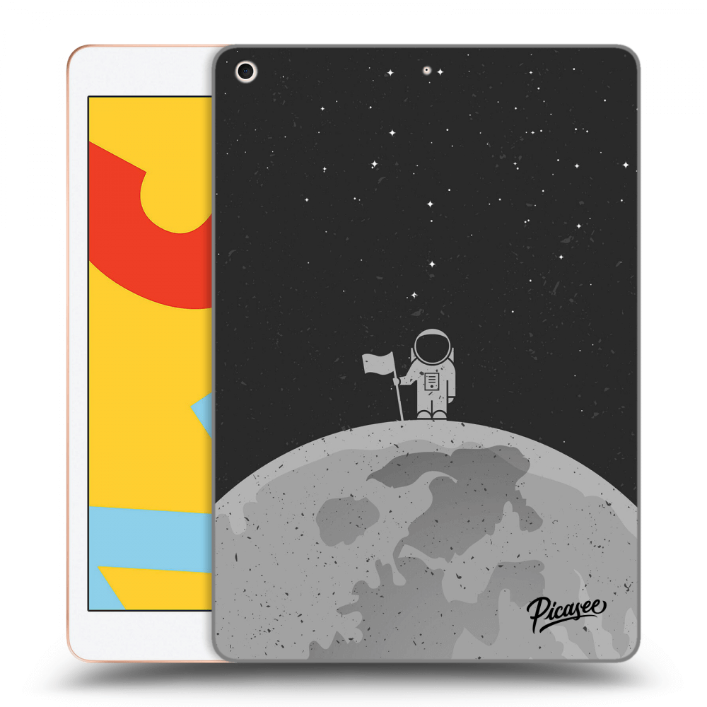Picasee silikonowe czarne etui na Apple iPad 10.2" 2019 (7. gen) - Astronaut
