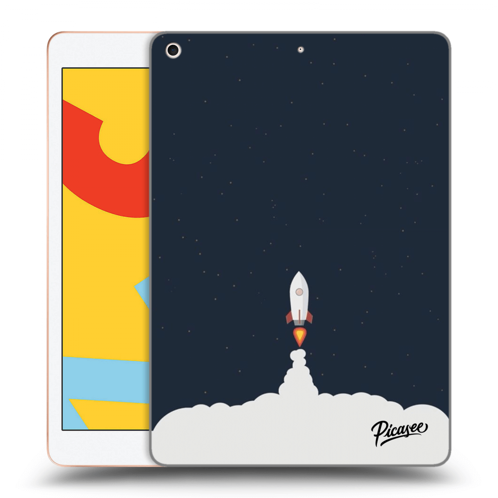 Picasee silikonowe przeźroczyste etui na Apple iPad 10.2" 2019 (7. gen) - Astronaut 2