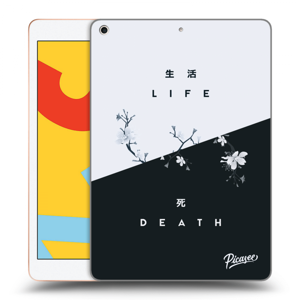 Picasee silikonowe czarne etui na Apple iPad 10.2" 2019 (7. gen) - Life - Death