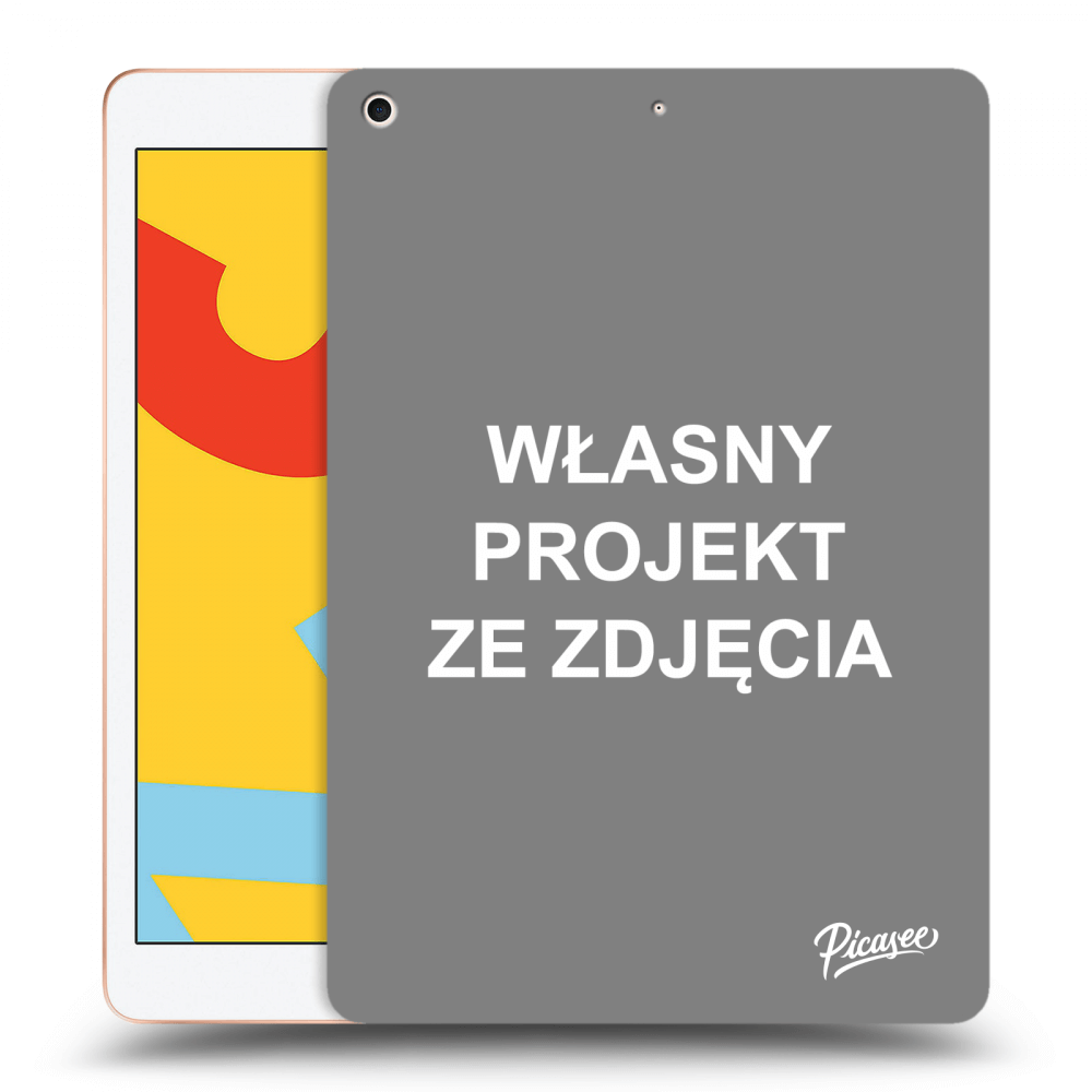 Picasee silikonowe przeźroczyste etui na Apple iPad 10.2" 2019 (7. gen) - Własny projekt ze zdjęcia