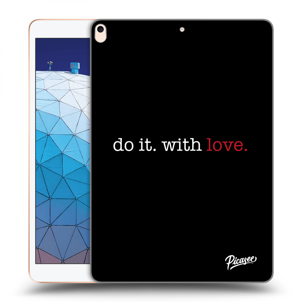 Picasee silikonowe czarne etui na Apple iPad Air 10.5" 2019 (3.gen) - Do it. With love.
