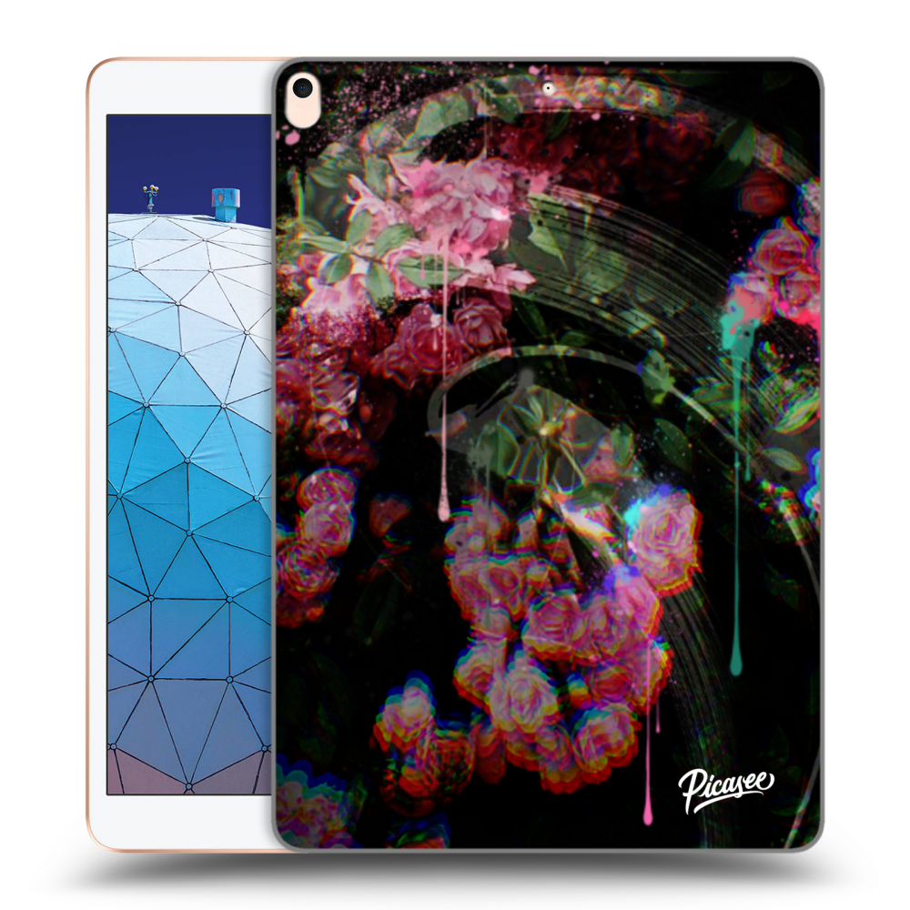 Picasee silikonowe przeźroczyste etui na Apple iPad Air 10.5" 2019 (3.gen) - Rosebush limited