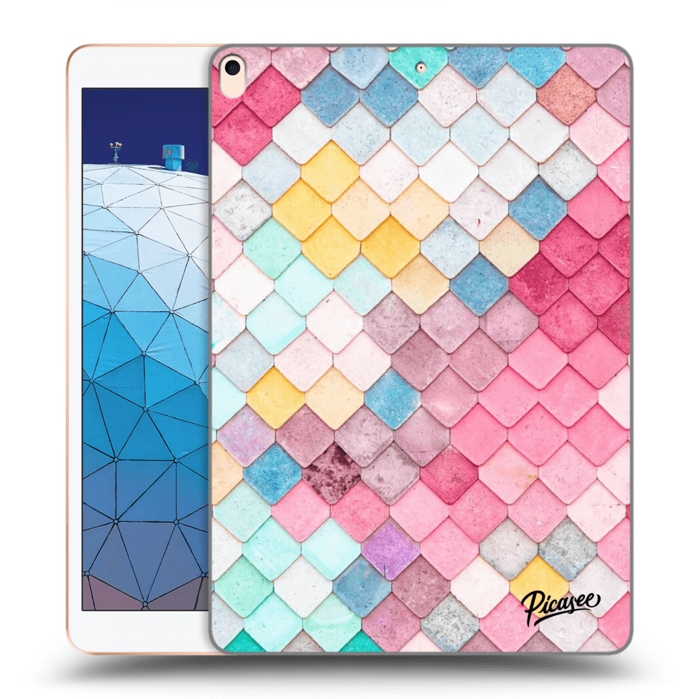 Picasee silikonowe przeźroczyste etui na Apple iPad Air 10.5" 2019 (3.gen) - Colorful roof