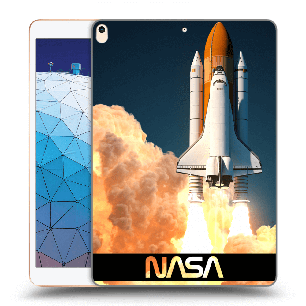 Picasee silikonowe przeźroczyste etui na Apple iPad Air 10.5" 2019 (3.gen) - Space Shuttle