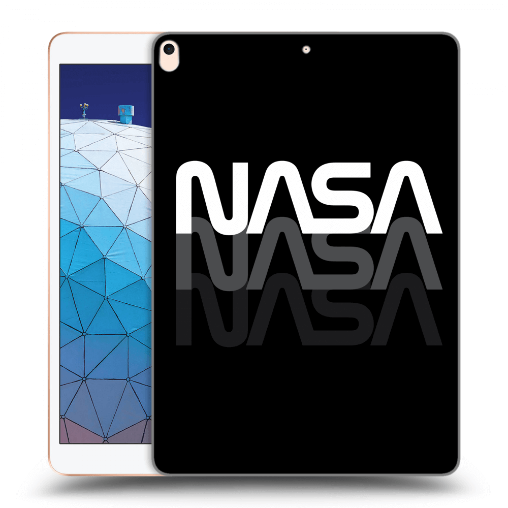 Picasee silikonowe czarne etui na Apple iPad Air 10.5" 2019 (3.gen) - NASA Triple