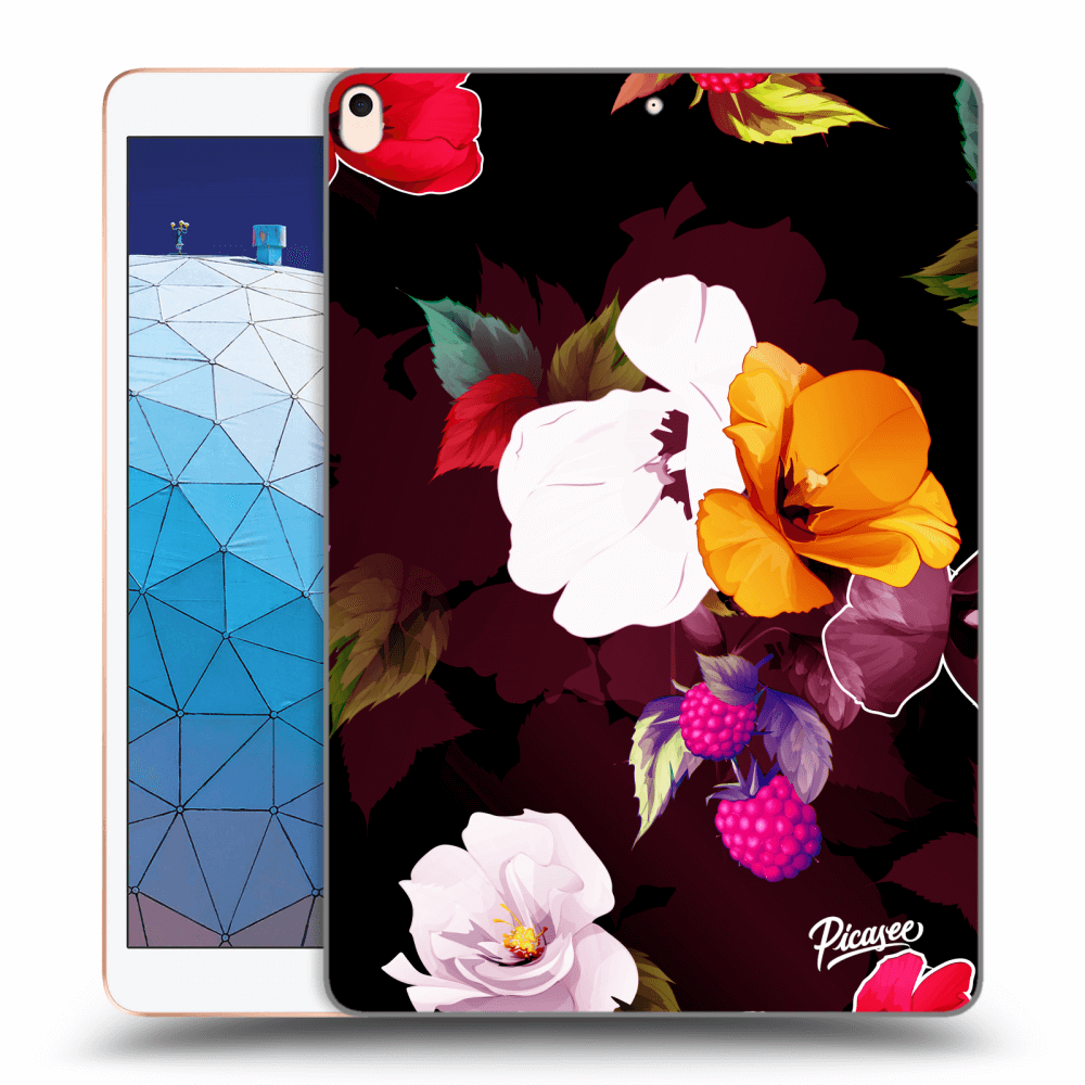 Picasee silikonowe przeźroczyste etui na Apple iPad Air 10.5" 2019 (3.gen) - Flowers and Berries