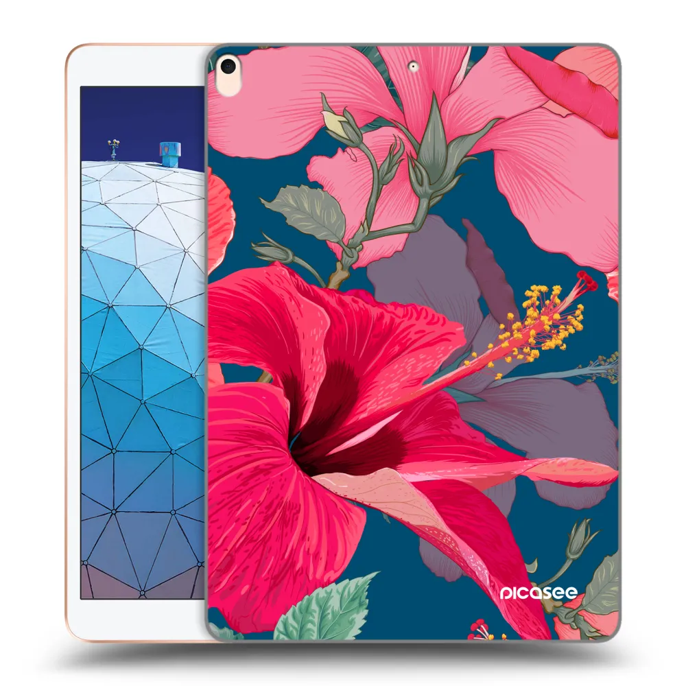 Picasee silikonowe przeźroczyste etui na Apple iPad Air 10.5" 2019 (3.gen) - Hibiscus