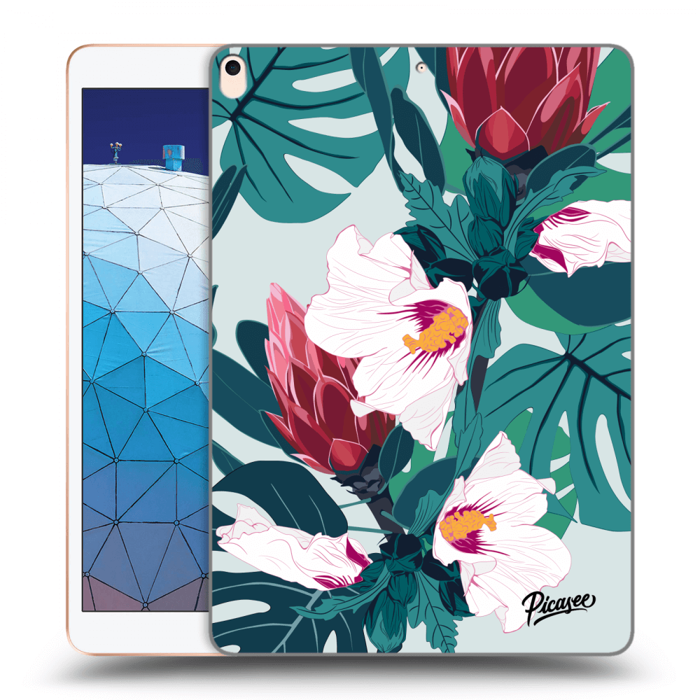 Picasee silikonowe przeźroczyste etui na Apple iPad Air 10.5" 2019 (3.gen) - Rhododendron