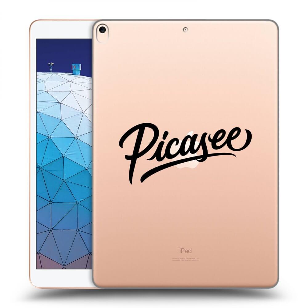 Picasee silikonowe przeźroczyste etui na Apple iPad Air 10.5" 2019 (3.gen) - Picasee - old logo - black