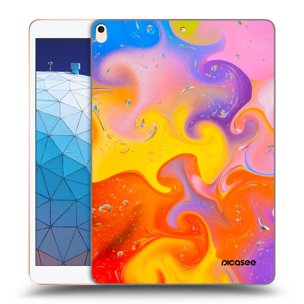 Picasee silikonowe przeźroczyste etui na Apple iPad Air 10.5" 2019 (3.gen) - Bubbles