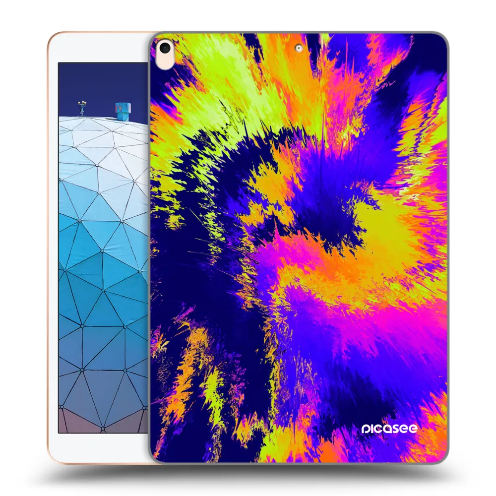 Picasee silikonowe przeźroczyste etui na Apple iPad Air 10.5" 2019 (3.gen) - Burn