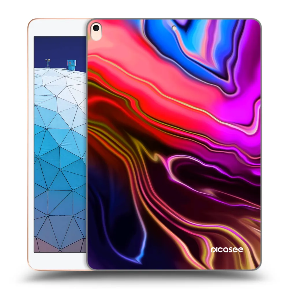 Picasee silikonowe przeźroczyste etui na Apple iPad Air 10.5" 2019 (3.gen) - Electric