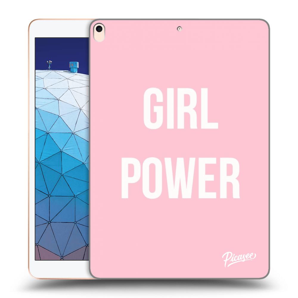 Picasee silikonowe czarne etui na Apple iPad Air 10.5" 2019 (3.gen) - Girl power