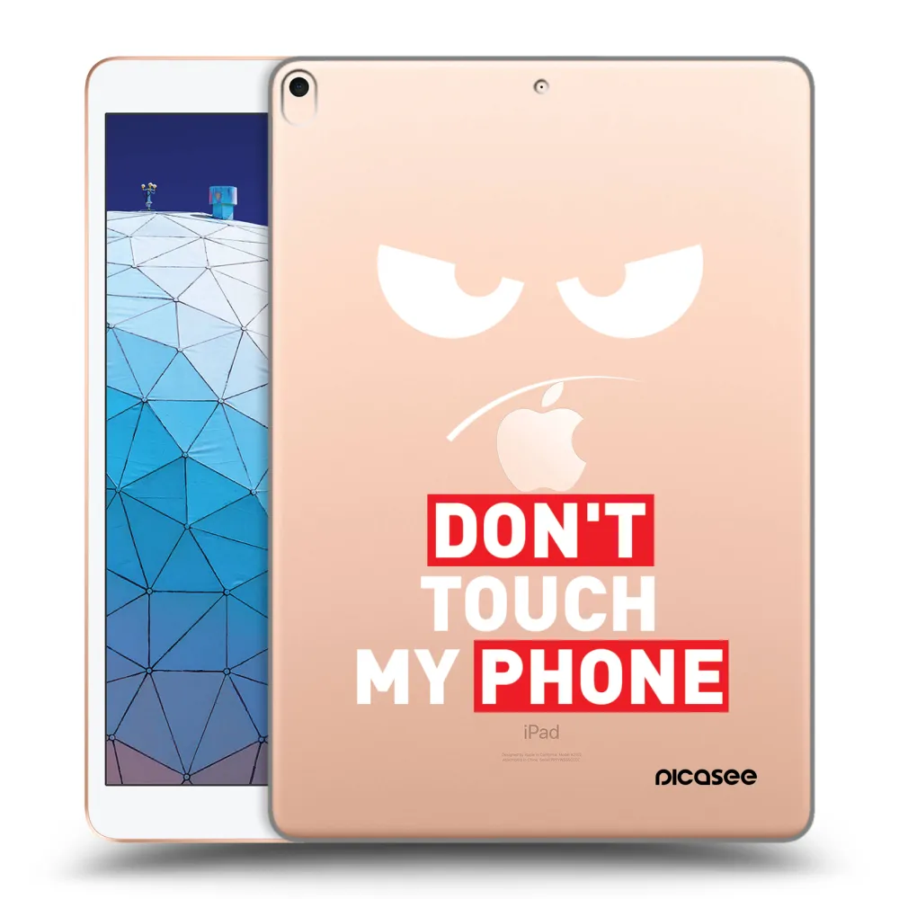 Picasee silikonowe przeźroczyste etui na Apple iPad Air 10.5" 2019 (3.gen) - Angry Eyes - Transparent