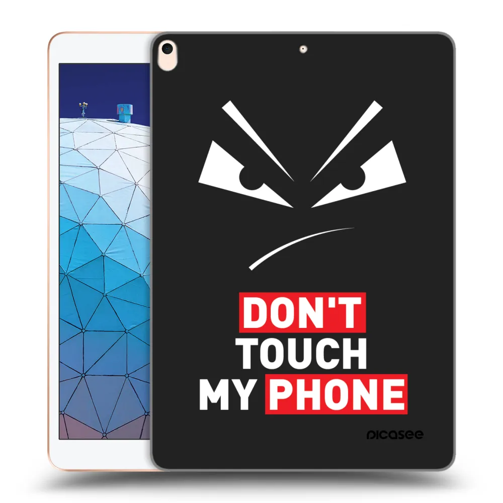Picasee silikonowe czarne etui na Apple iPad Air 10.5" 2019 (3.gen) - Evil Eye - Transparent