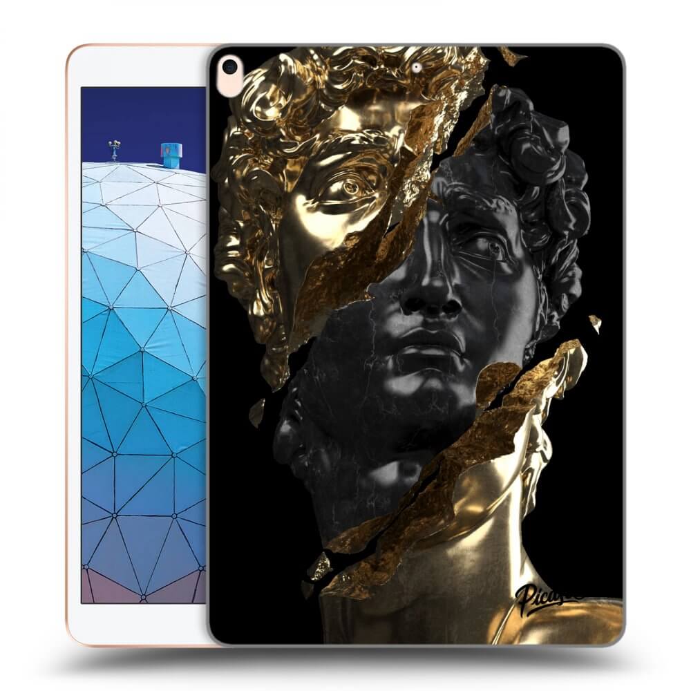 Picasee silikonowe czarne etui na Apple iPad Air 10.5" 2019 (3.gen) - Gold - Black