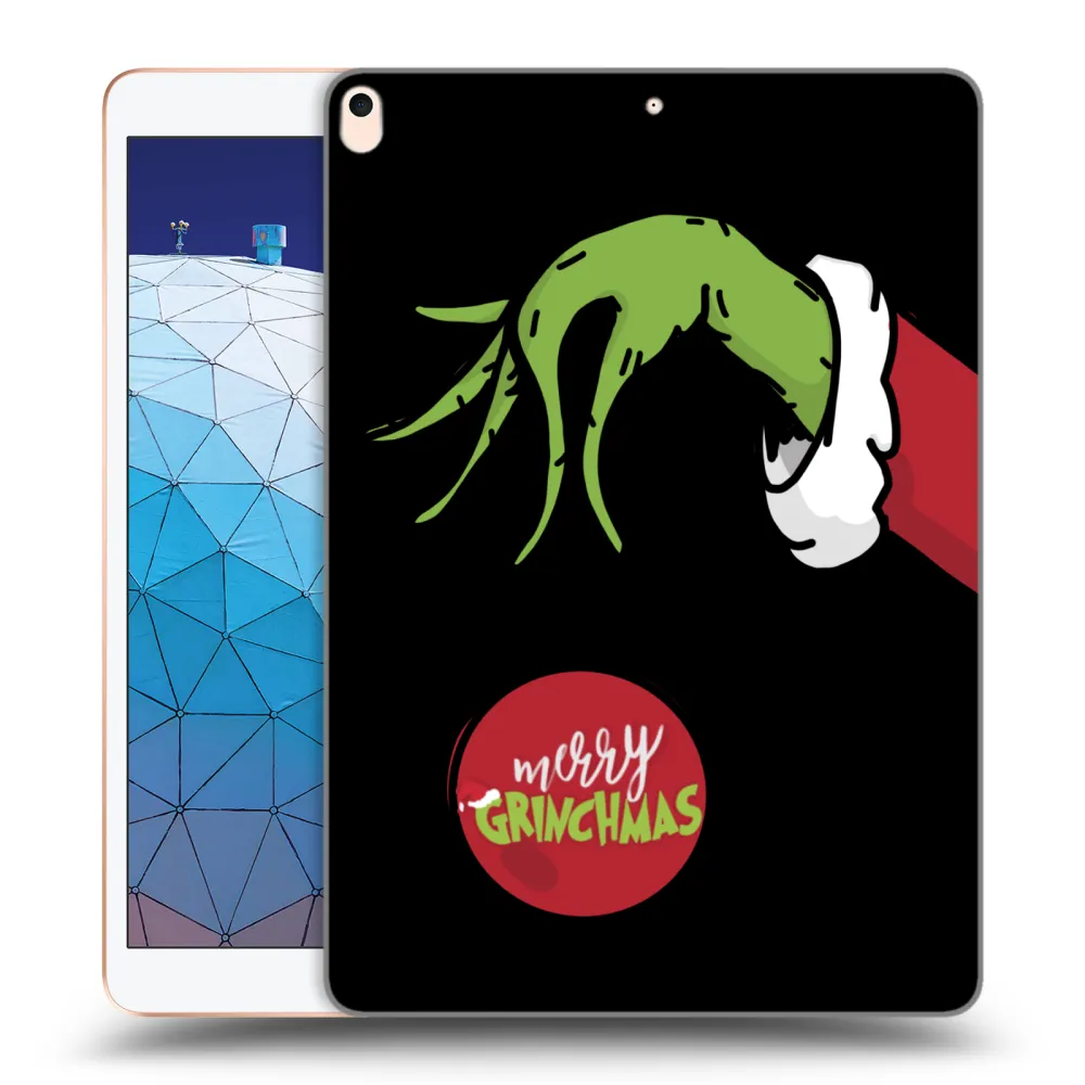Picasee silikonowe czarne etui na Apple iPad Air 10.5" 2019 (3.gen) - Grinch