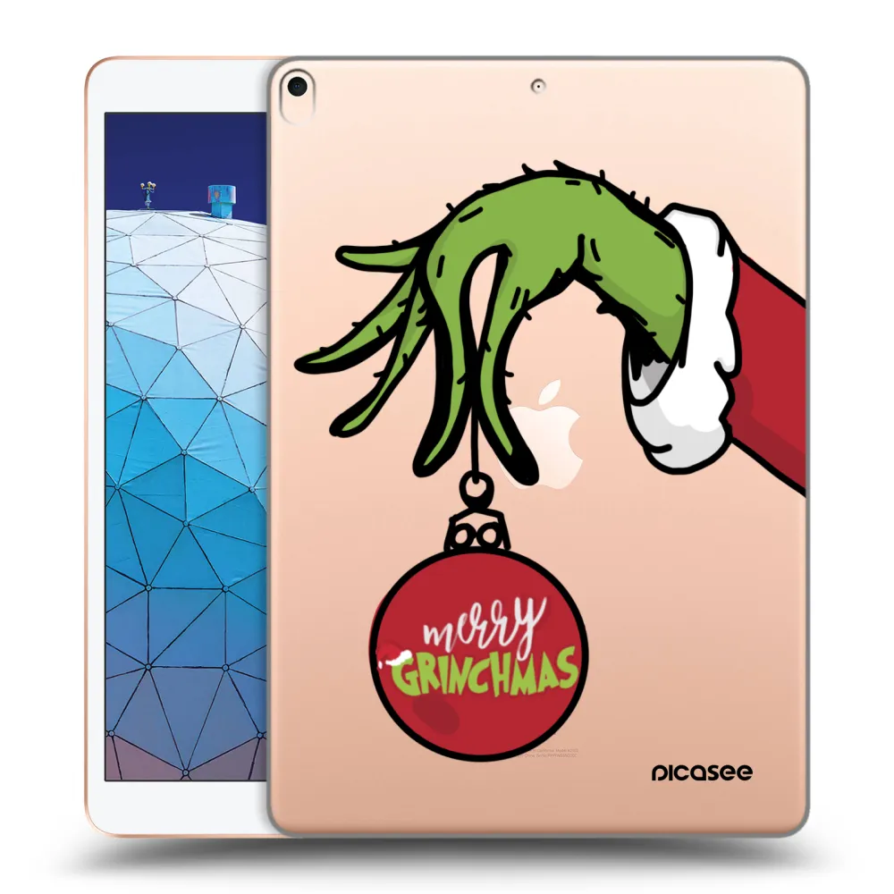 Picasee silikonowe przeźroczyste etui na Apple iPad Air 10.5" 2019 (3.gen) - Grinch